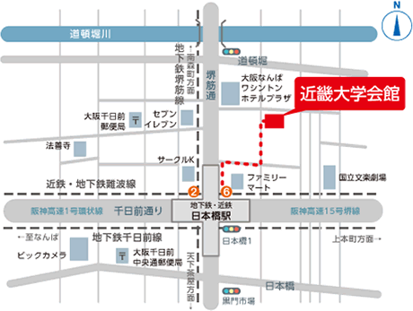 近畿大学会館の地図